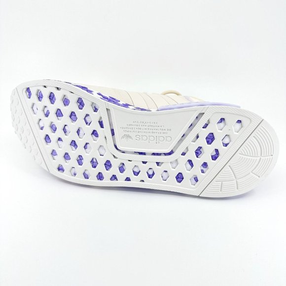 Adidas Originals NMD R1 Wonder White Beige Purple Womens Running Shoes GW5694 - Picture 6 of 6